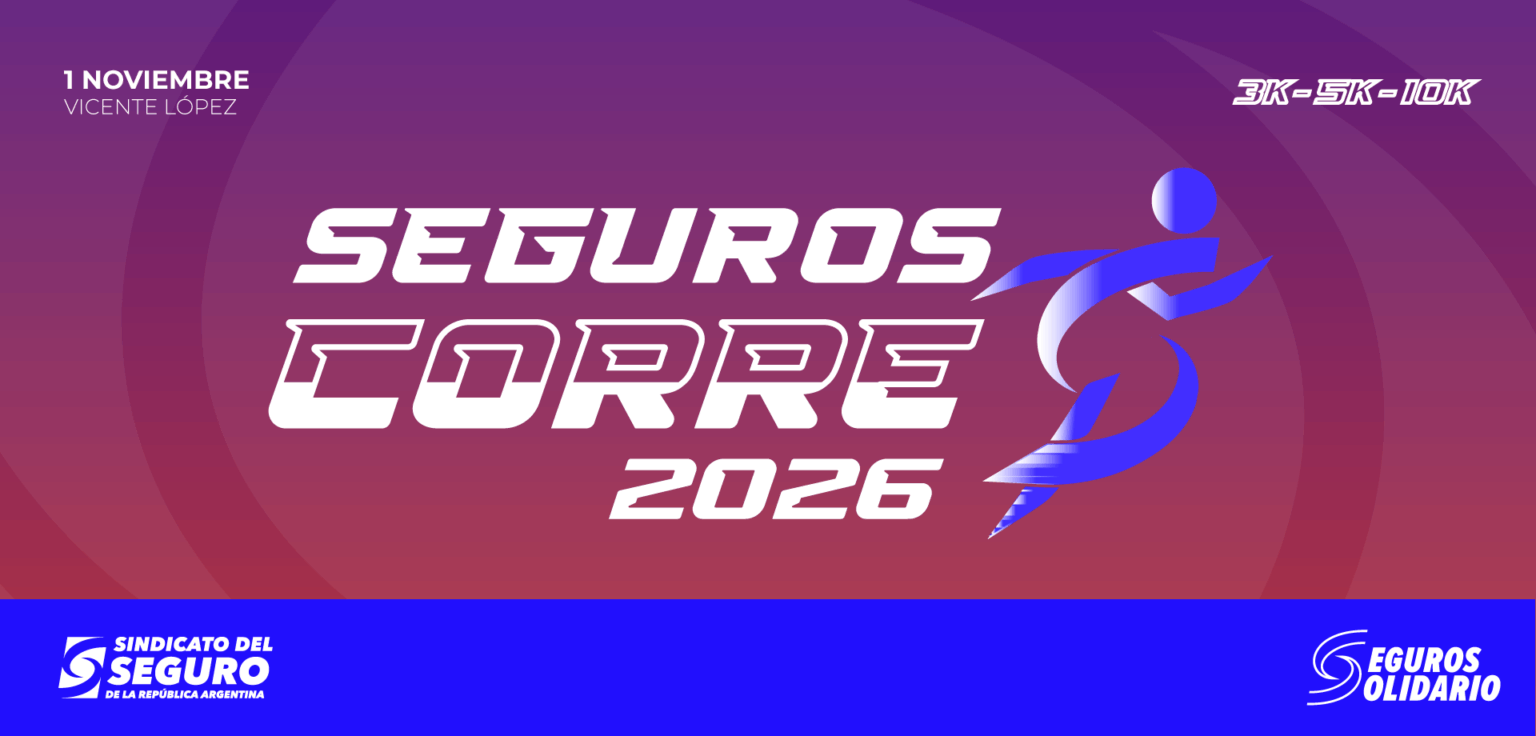 Flyer de Seguros Corre 2026 – carrera de calle en Vicente López, Buenos Aires